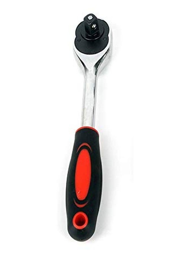 Inditrust Fixed Square 1/4 Inches Anti-slip Hand-grip Head Drive Ratchet Wrench Repair Tools - Image 3